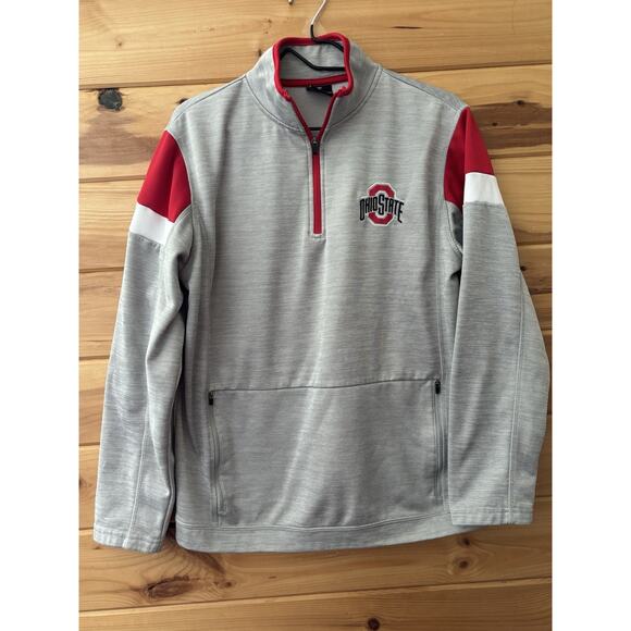 Ohio State Buckeyes Colosseum Men’s 1/4 Zip Sweatshirt Sz M Football NCAA - Picture 1 of 5